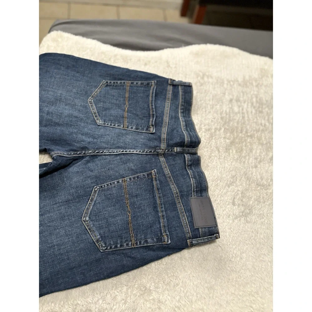 Lucky Brand 121 Slim Straight Mens Blue Denim Jeans 36x30 Act 38x30 Stretch‎